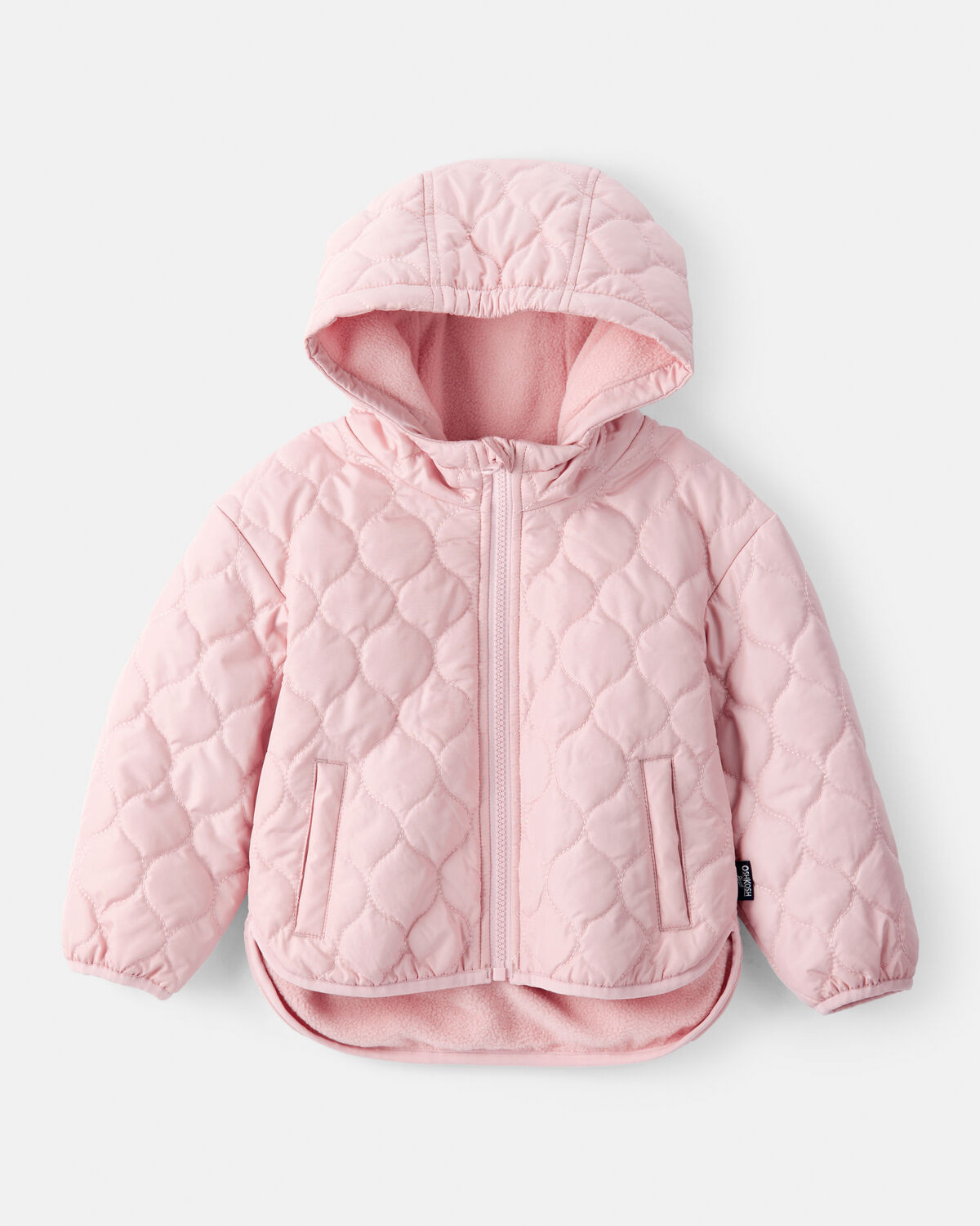 Toddler Girl Long-Sleeve Midweight Quilted Jacket - Pink - OshKosh B'gosh | Carter's | Carter's Inc
