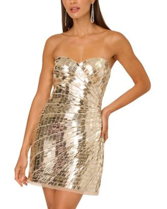 Adrianna By Adrianna Papell Beaded Strapless Dress  | Bloomingdale's Women | Bloomingdale's (US)