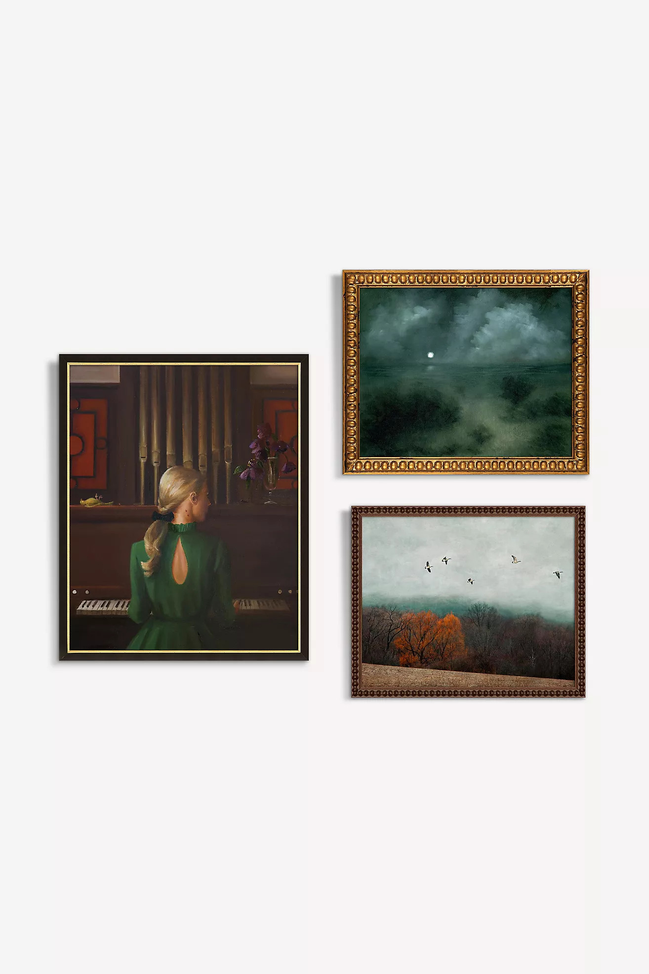 Moody Triptych Gallery Wall Art | Anthropologie (US)