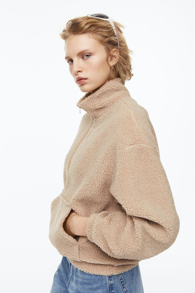 Half-zip Teddy Sweatshirt | H&M (US + CA)
