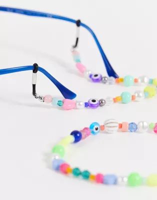 ASOS DESIGN joyful sunglasses chain with colourful beading | ASOS (Global)