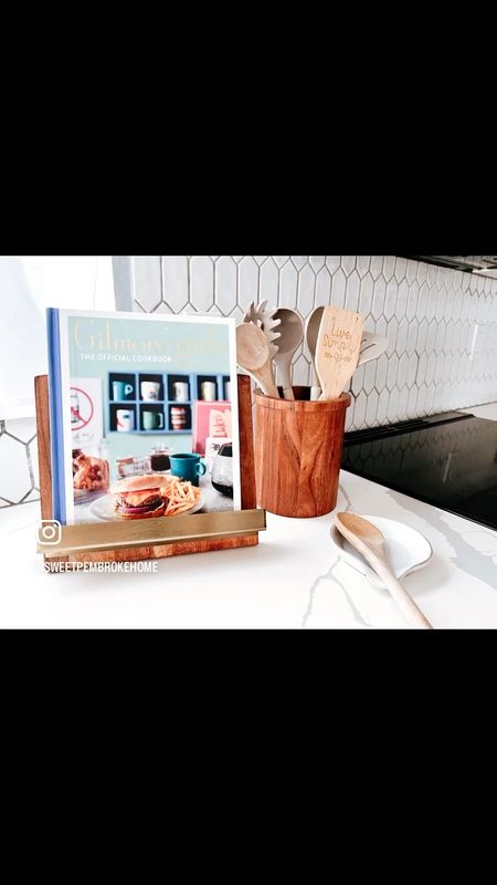 Kitchen refresh with Hearth and Hand Magnolia. #kitchen #bookstand #kitcheneecor 

#LTKhome #LTKVideo #LTKfindsunder50