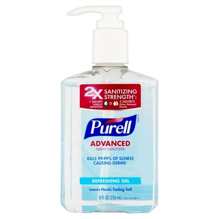 PURELL Advanced Refreshing Gel Hand Sanitizer, 8 fl oz Pack of 6 | Walmart (US)
