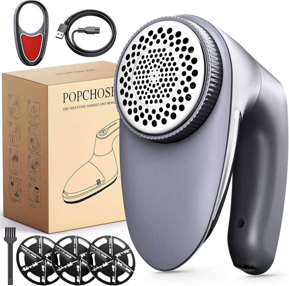 POPCHOSE Fabric Shaver for Clothing, Electric Lint Remover Sweater Shaver to Remove Pilling, Depi... | Amazon (US)