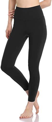 Colorfulkoala Women's High Waisted Yoga Pants 7/8 Length Leggings with Pockets | Amazon (US)