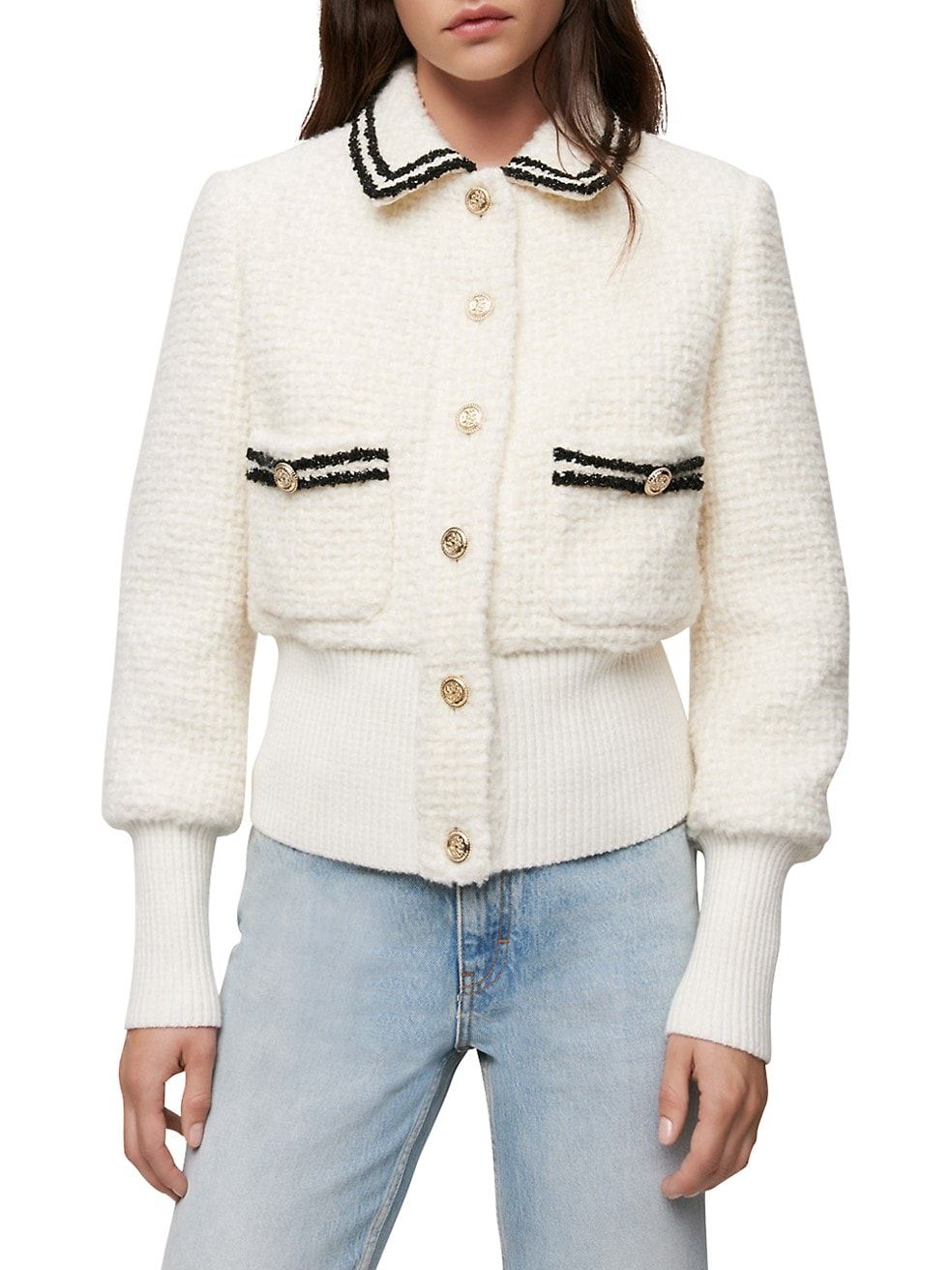 Bloppe Knit Tweed Jacket | Saks Fifth Avenue