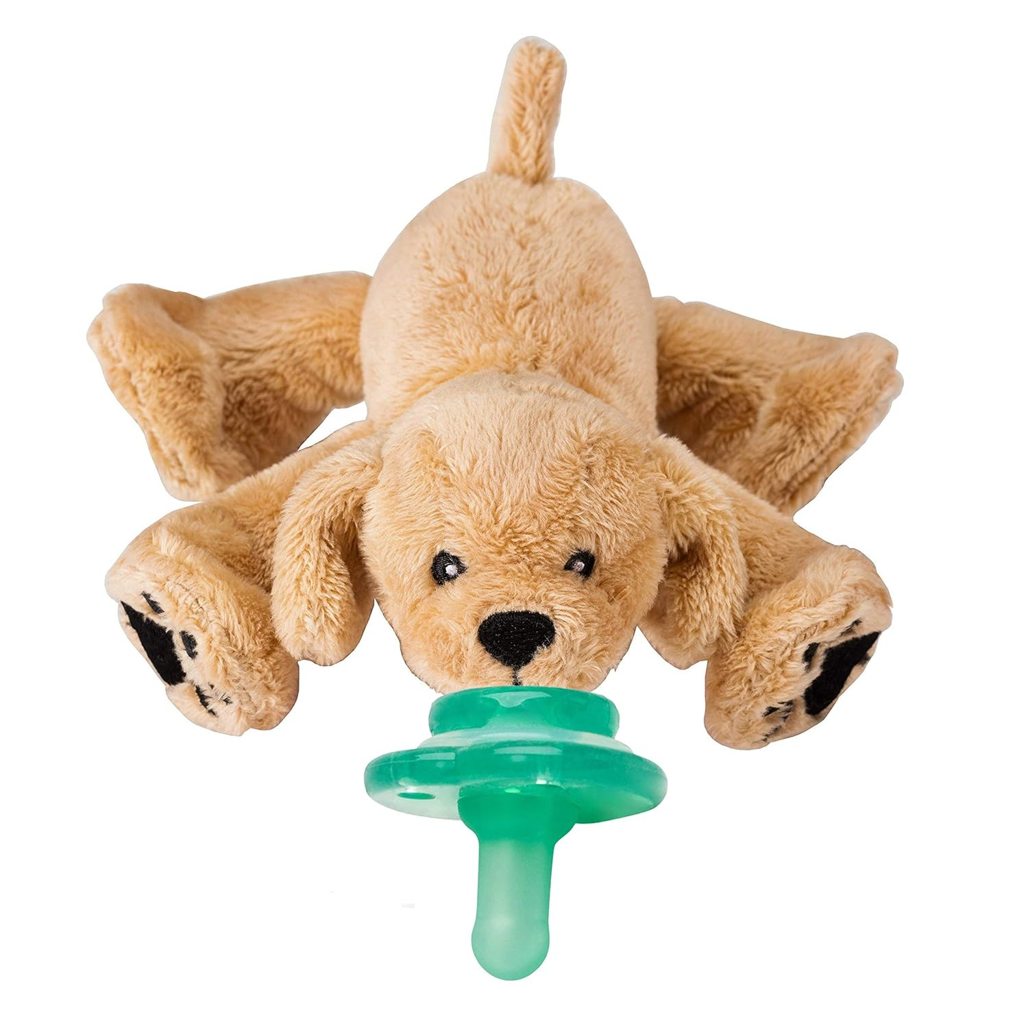 Nookums Paci-Plushies Buddies - Retriever Pacifier Holder - Adapts to Name Brand Pacifiers, Suita... | Amazon (US)