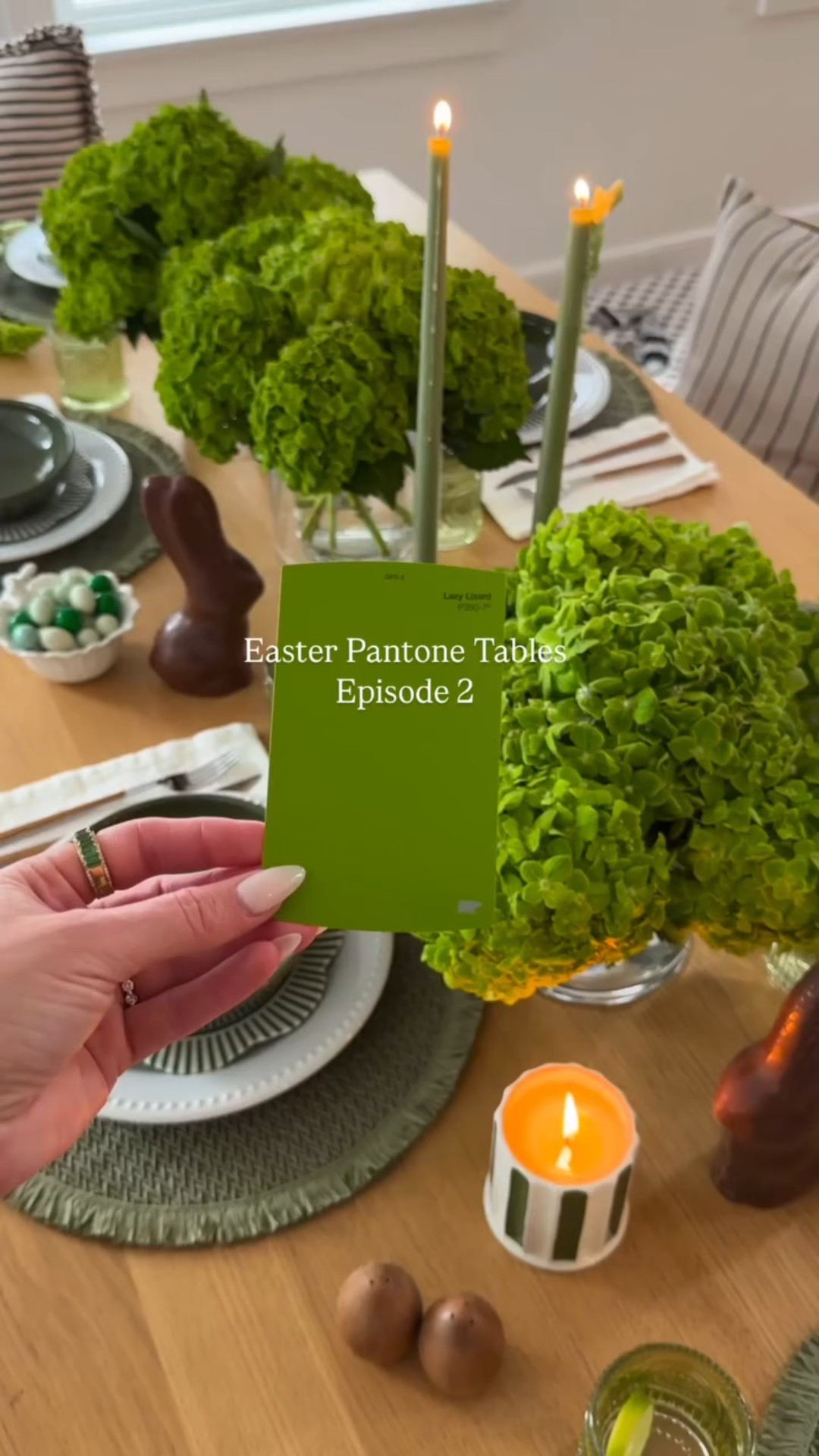 Episode 2 of my Pantone Easter Table Series. This week Green 👒🥹