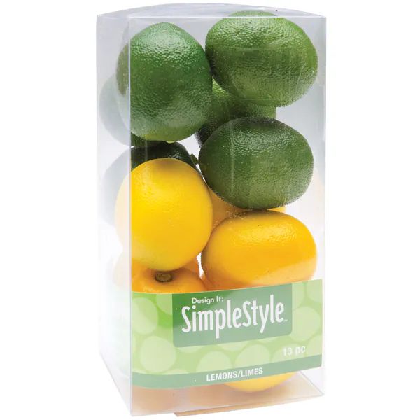 Floracraft Design It Mini Lemon/Lime Plastic Simple Decorative Fruit (13 Count) | Bed Bath & Beyond