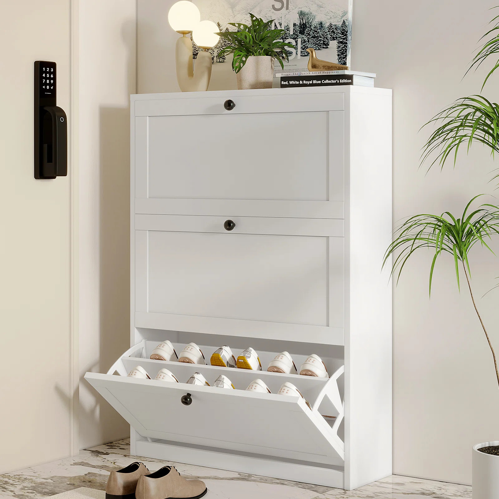 Latitude Run® 24 Pair Flip Down Shoe Storage & Reviews | Wayfair | Wayfair North America