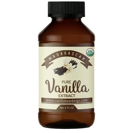 Organic Vanilla Extract - Made with Madagascar Vanilla Beans – For Baking, Desserts, Home Cooking and Chefs - 4 OZ | Walmart (US)