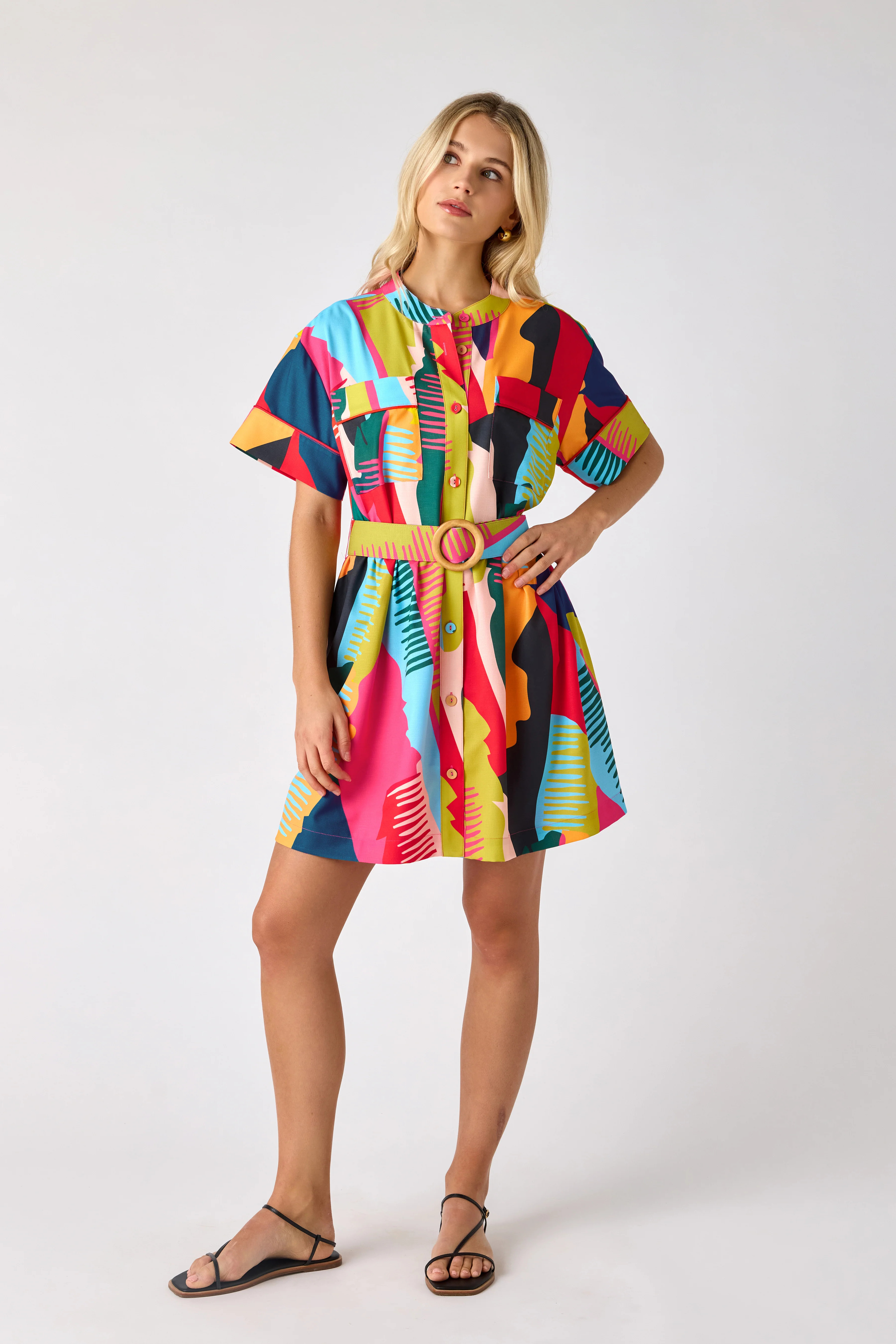 Hayden Dress in Gulf Palm | CROSBY by Mollie Burch | CROSBY by Mollie Burch