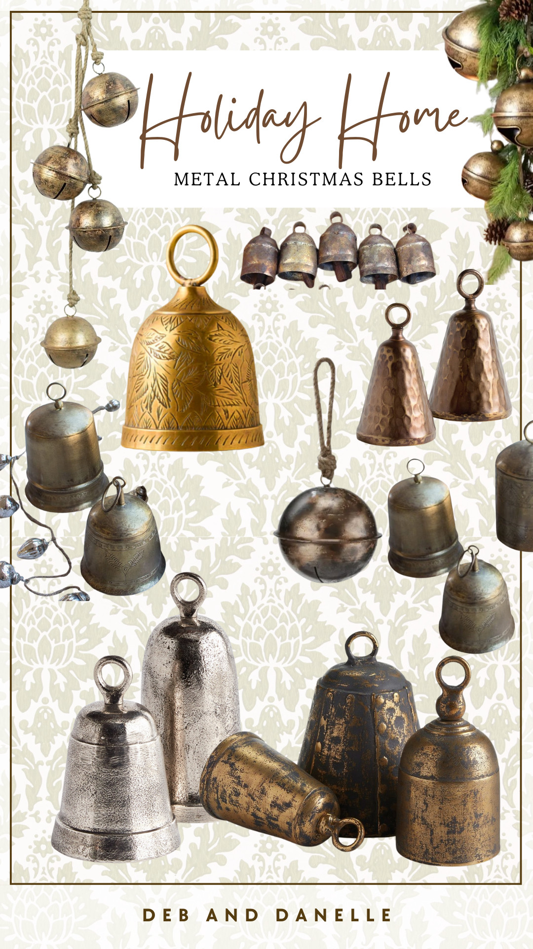 These holiday metal bells are a great way to add a rustic touch to your Christmas decor.  

 #LTKHoliday #LTKSeasonal #LTKHome