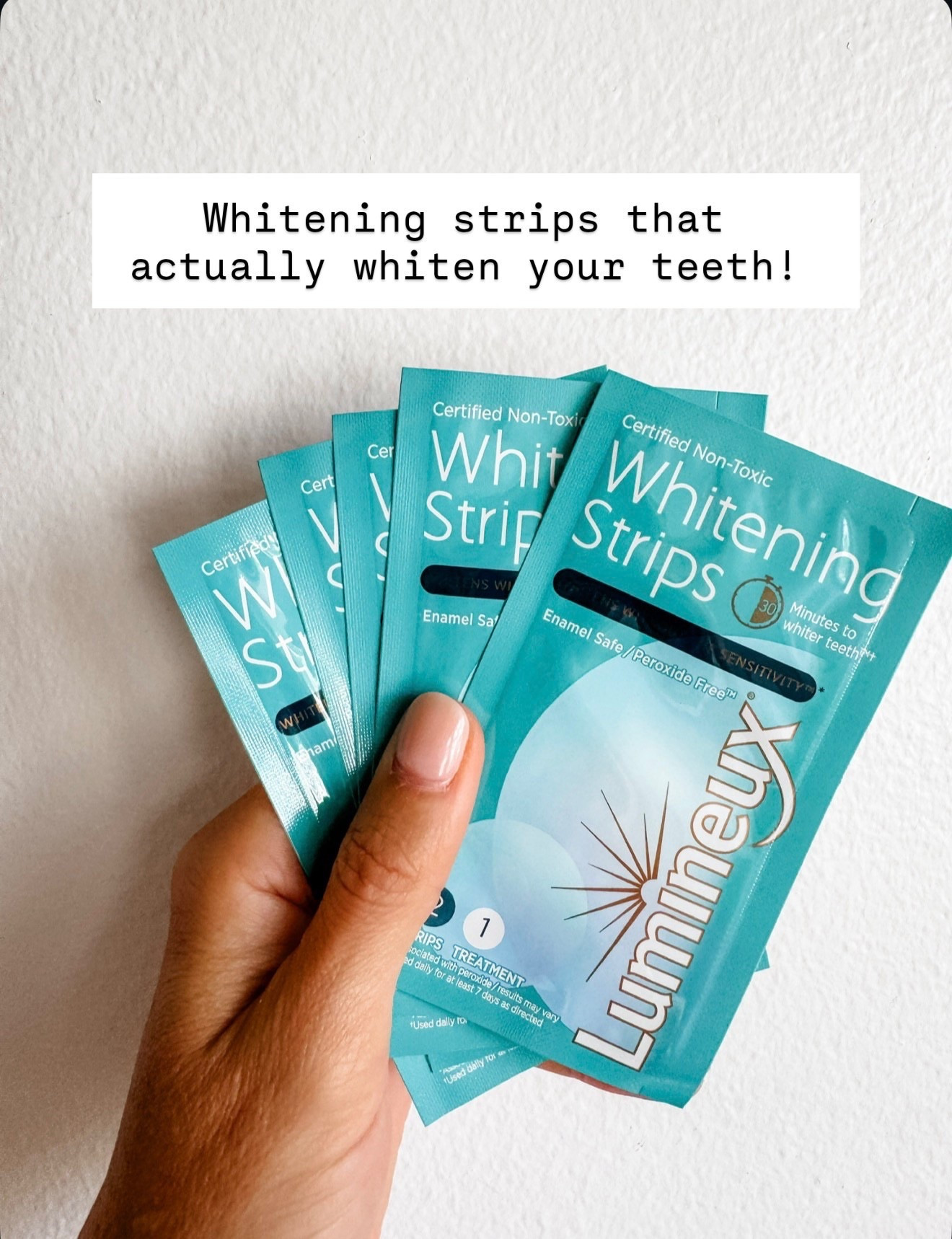 These whitening strips are so good 👏🏼 love using these before an event!

Loverly Grey, Lumineux, teeth whitening strips, beauty finds 

#LTKBeauty