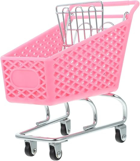 DOITOOL Miniature Grocery Cart Mini Supermarket Handcart 5.39x 5.5 In Mini Shopping Cart Shopping... | Amazon (US)