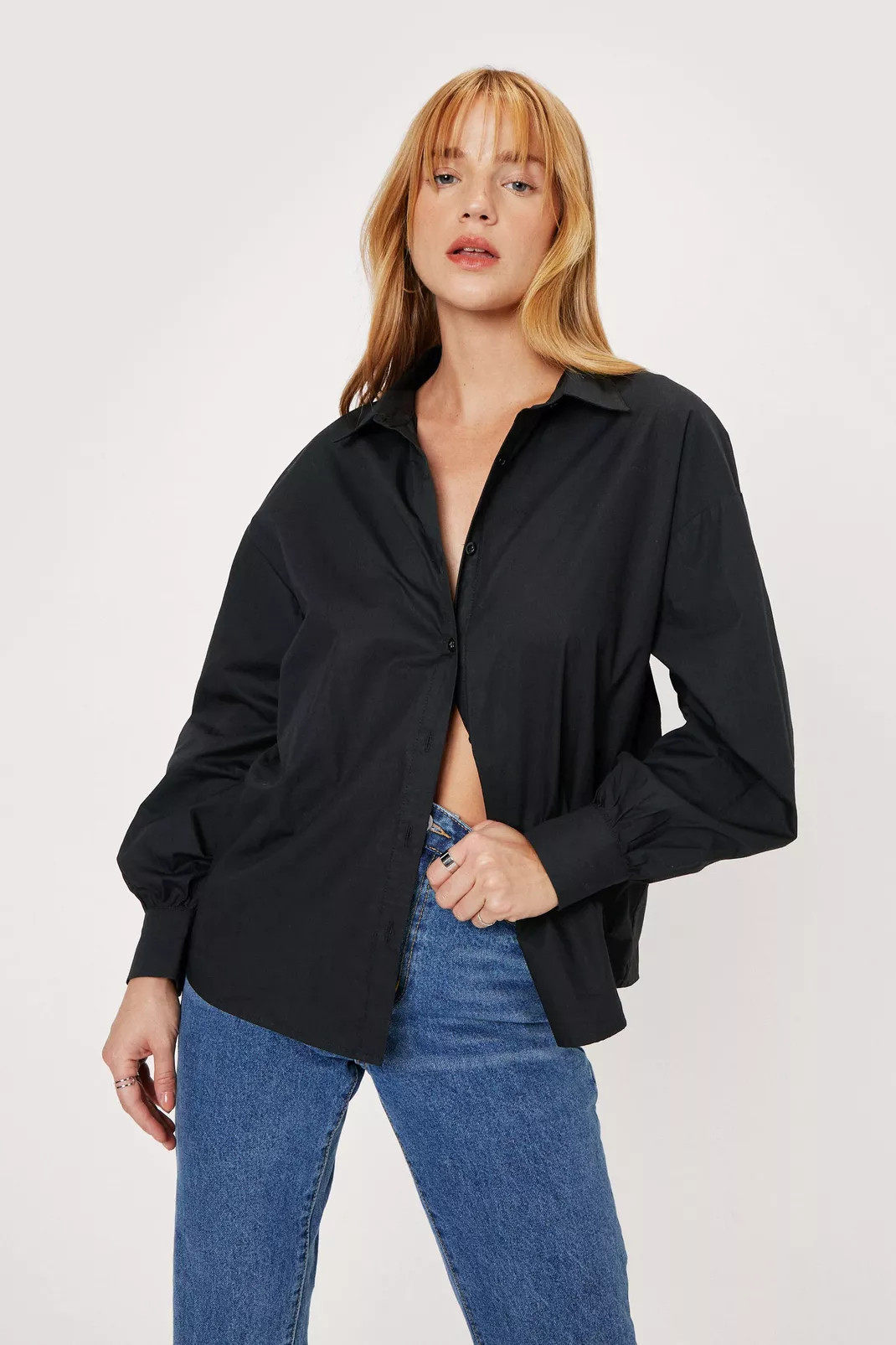 Petite Cut Out Open Back Shirt | Nasty Gal (US)