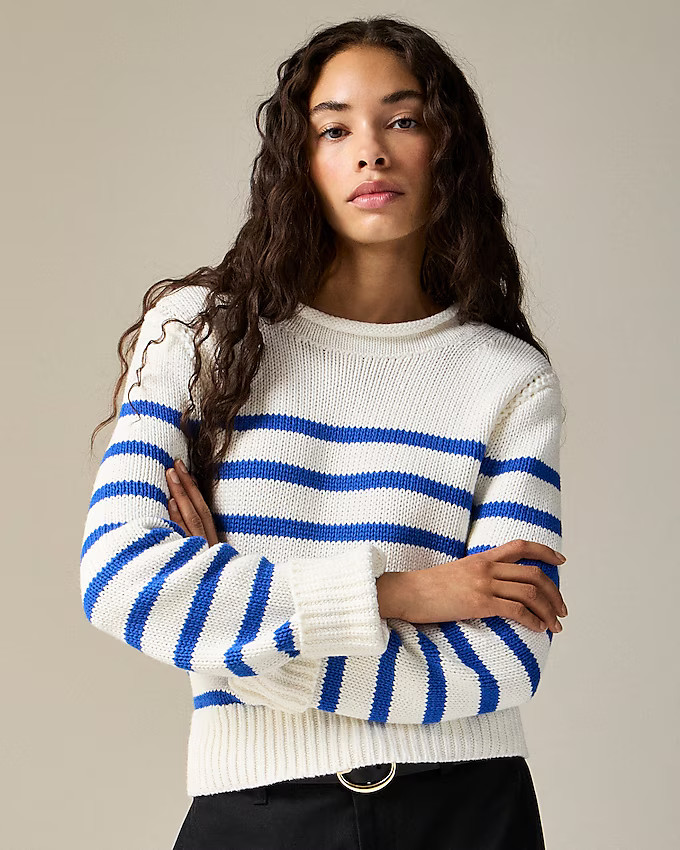 Heritage cotton Rollneck™ sweater in stripe | J. Crew US