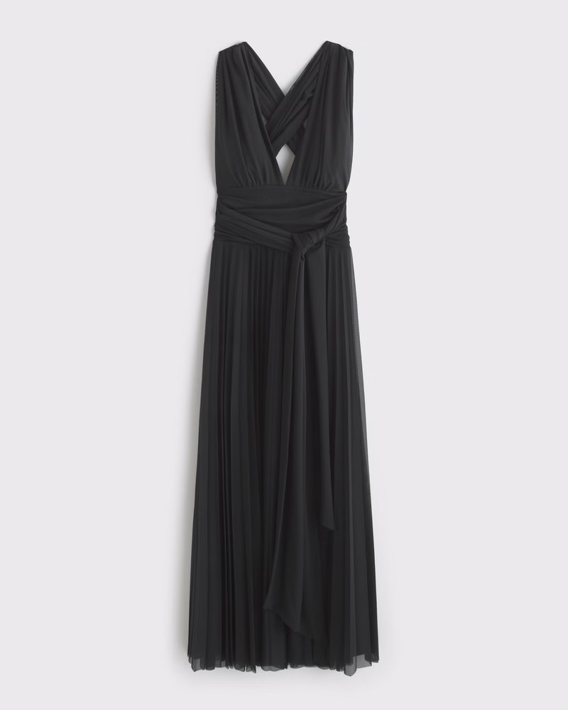 Abercrombie & Fitch Women's 5-in-1 Convertible A&F Giselle Maxi Dress in Black - Size XS PETITE | Abercrombie & Fitch (US)
