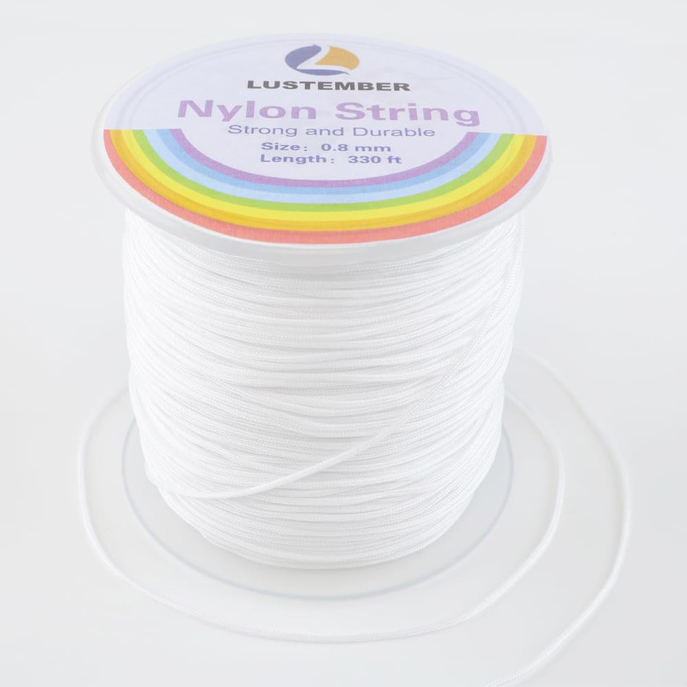 0.8mm Nylon String, Strong Bracelet String, Durable Nylon Cord for Jewelry Making, Bracelets, Bea... | Amazon (US)