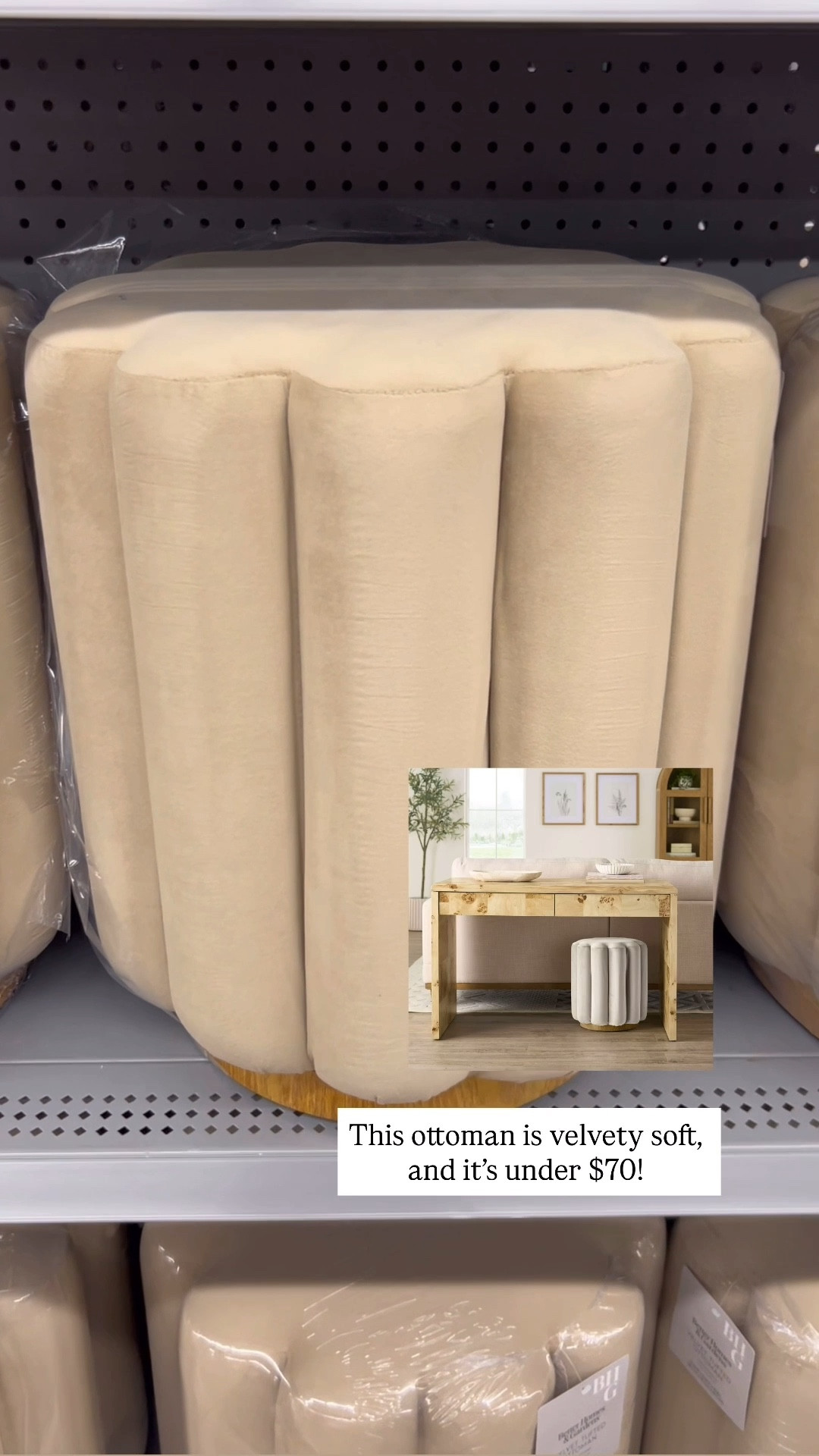 I love the tan creamy color of this ottoman. It is so soft and it’s under $70 at Walmart! 

#LTKHome #LTKFindsUnder100