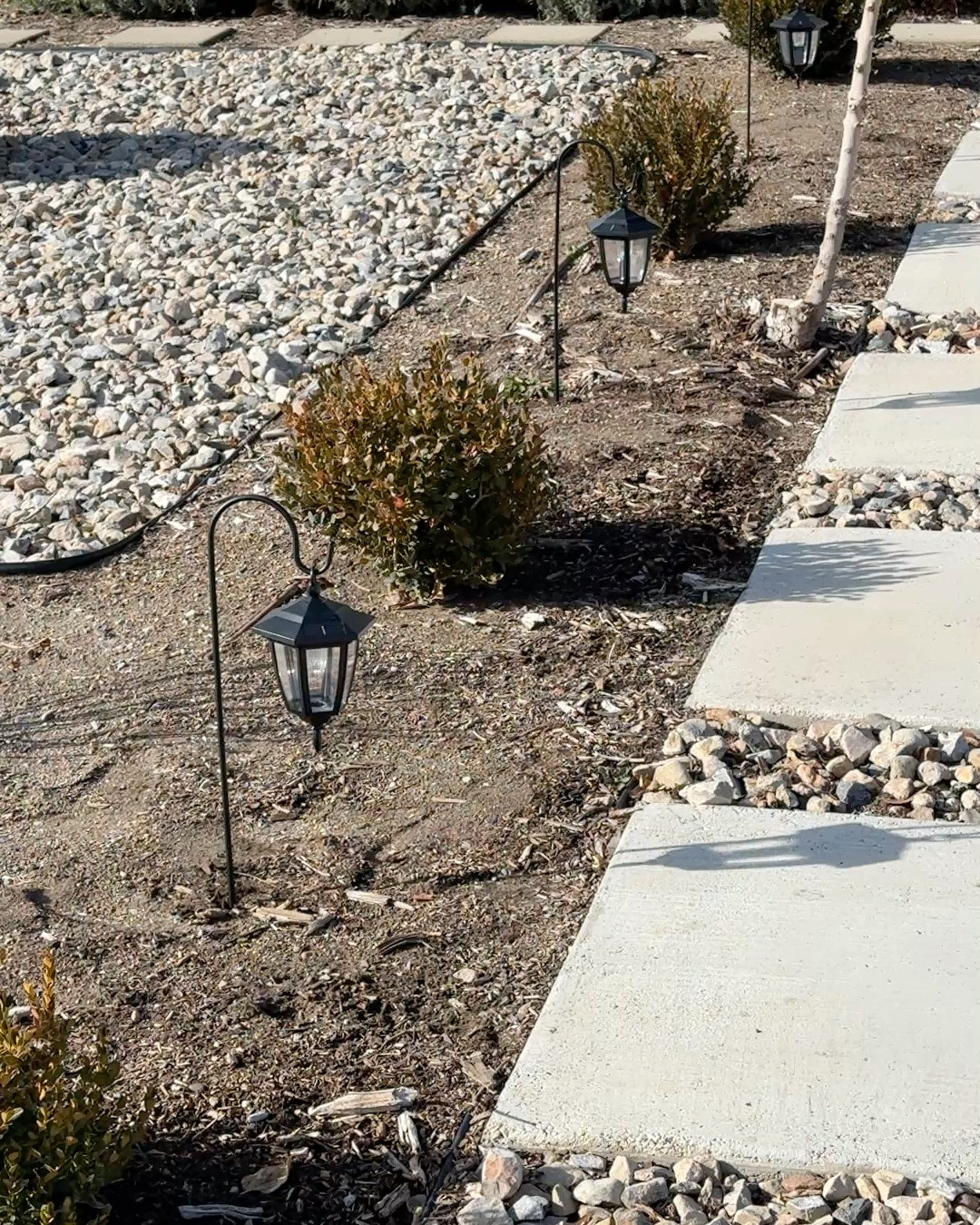 Found the prettiest little lanterns to line our front pathway. They’re solar and they have automatic sensors to turn on when it gets dark, so they require no effort. 
As soon as I put them out, my husband told me to buy another set for the rest of the yard because they look so good. 😄

Landscaping ideas
Solar walkway lights
Automatic lights 

#LTKSeasonal #LTKHoliday #LTKHome