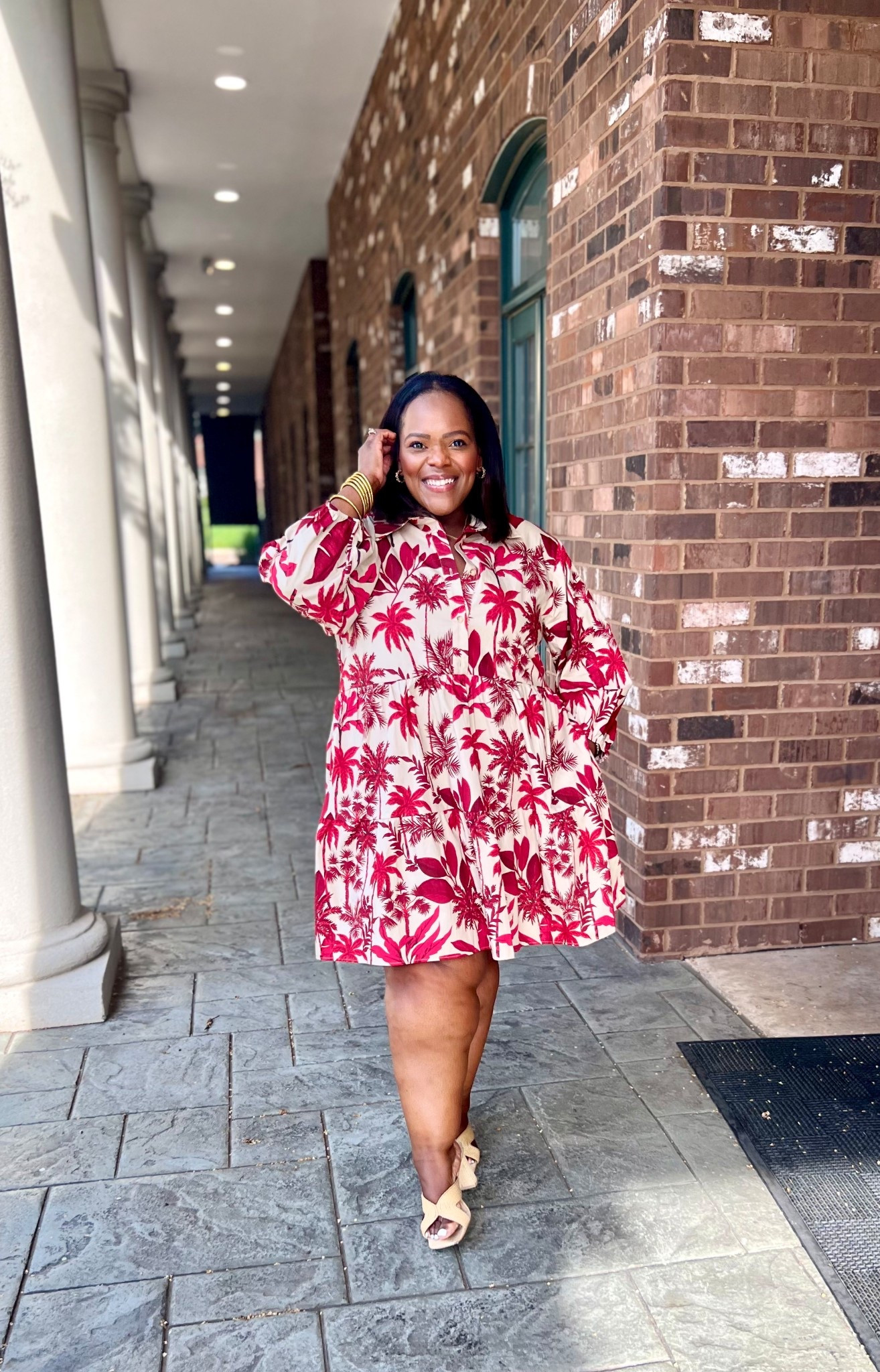 New print in the Bettina shirtdress mini at Anthropologie - wearing the size xl. 

#LTKMidsize #LTKPetite #LTKPlusSize