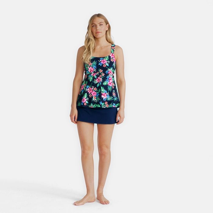 Women's Plus Size Flutter Tankini Top | Lands' End (US)