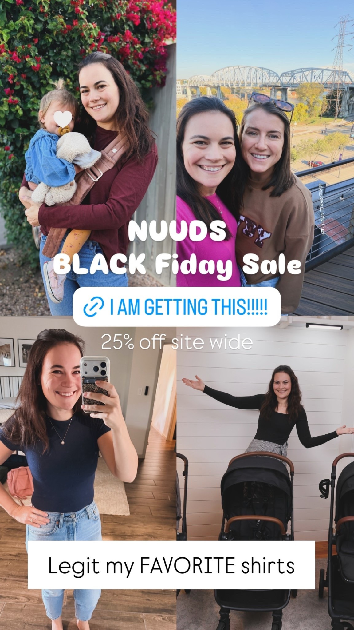 @twinsandatoddlertravel  @nuuds  NUUDS 
BLACK Fiday Sale @darylanndenner  Legit my FAVORITE shirts 25% off site wide

#LTKSaleAlert #LTKCyberWeek #LTKGiftGuide