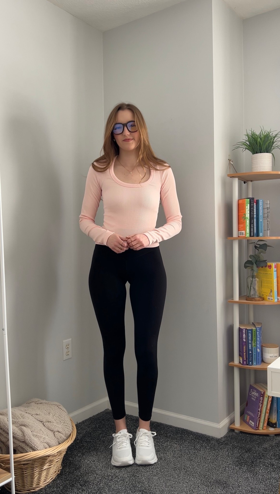 Old Navy top size medium tall for sleeve length, leggings size medium long from Aerie, shoes are size 9.5 from Walmart 

#LTKgrwm #LTKActive #LTKootd