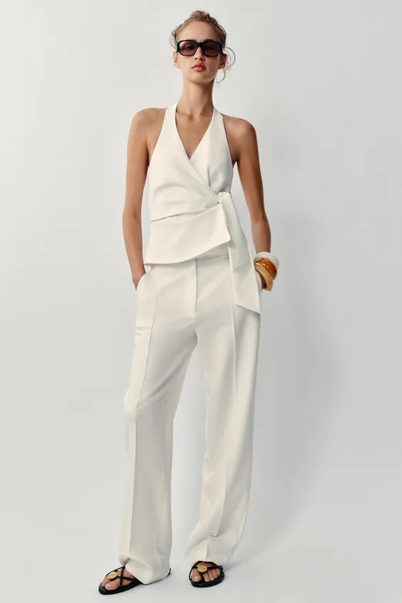 KNOTTED HALTER VEST | Zara US