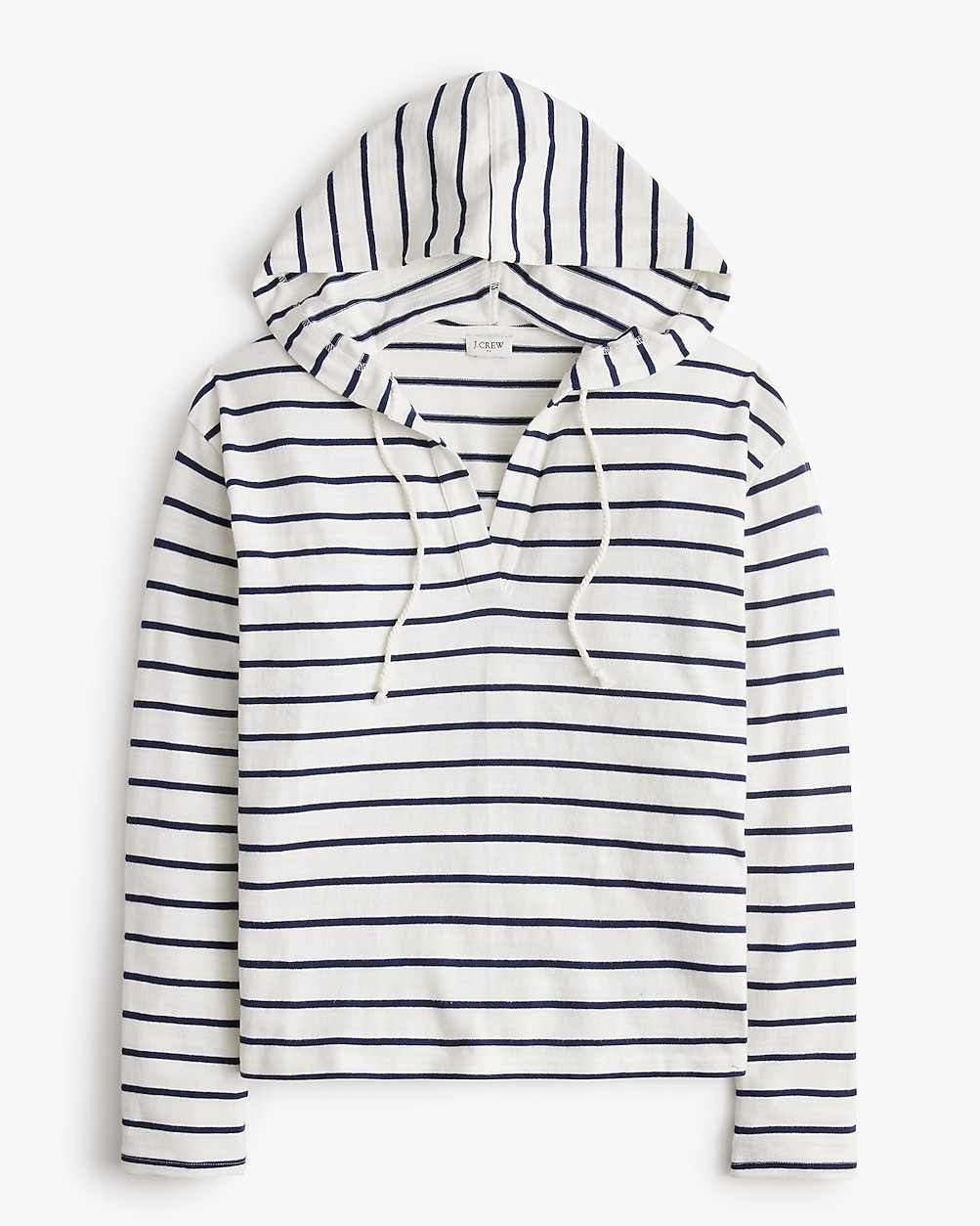 Striped V-neck hoodie | J.Crew Factory