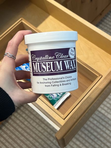 Loveeee museum wax for holding things in place without ruining it. Works perfectly for drawer organizing. When you want to remove it, just twist it off  

#LTKunder100 #LTKunder50 #LTKhome