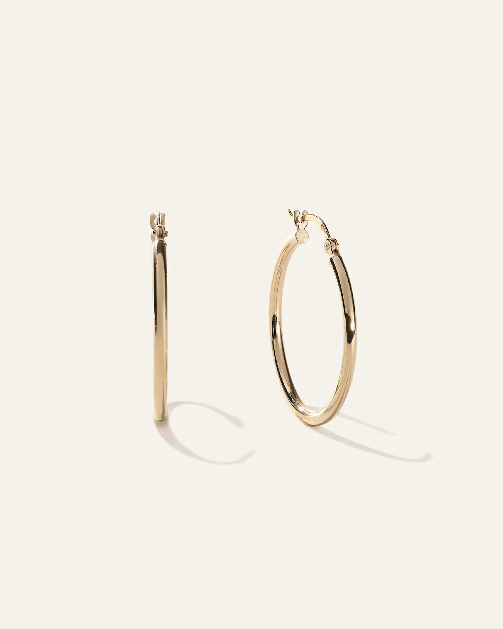 14K Gold 2mm Tube Hoops | Quince