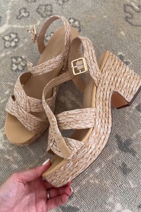 The cutest platform sandals from Walmart! Will be wearing these on repeat this summer! Run tts! Summer shoes // spring shoes // sandals // platform heels // Walmart finds // Walmart fashion // LTKfashion 

#LTKSeasonal #LTKfindsunder50 #LTKstyletip