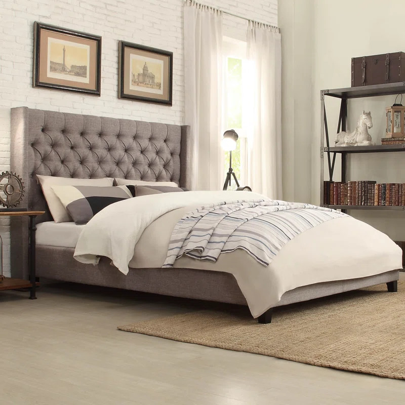 Kaster Upholstered Wingback Bed | Wayfair North America