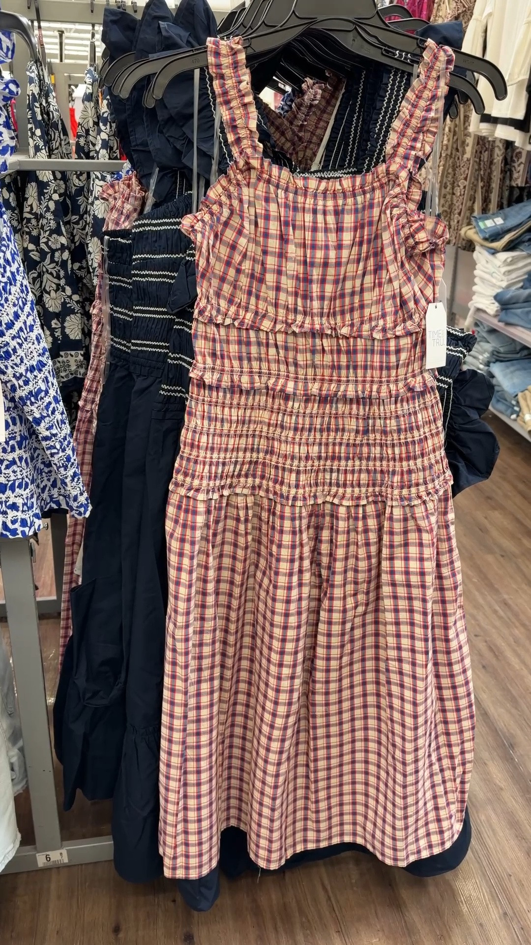 Under $30 Walmart find! 💙 Gingham is always a good idea for summer. ☀️ This adorable 100% cotton smocked dress has such a classic, timeless feel and is especially cute for Fourth of July celebrations. 🇺🇸 It also comes in several other prints and colors, making it an affordable and stylish option for all your summer gatherings. ❤️ Linked it here along with similar dresses for the holiday and beyond! 🙌🏻 #WalmartFashion #SummerDress #SmockedDress

#LTKPetite #LTKSaleAlert #LTKootd