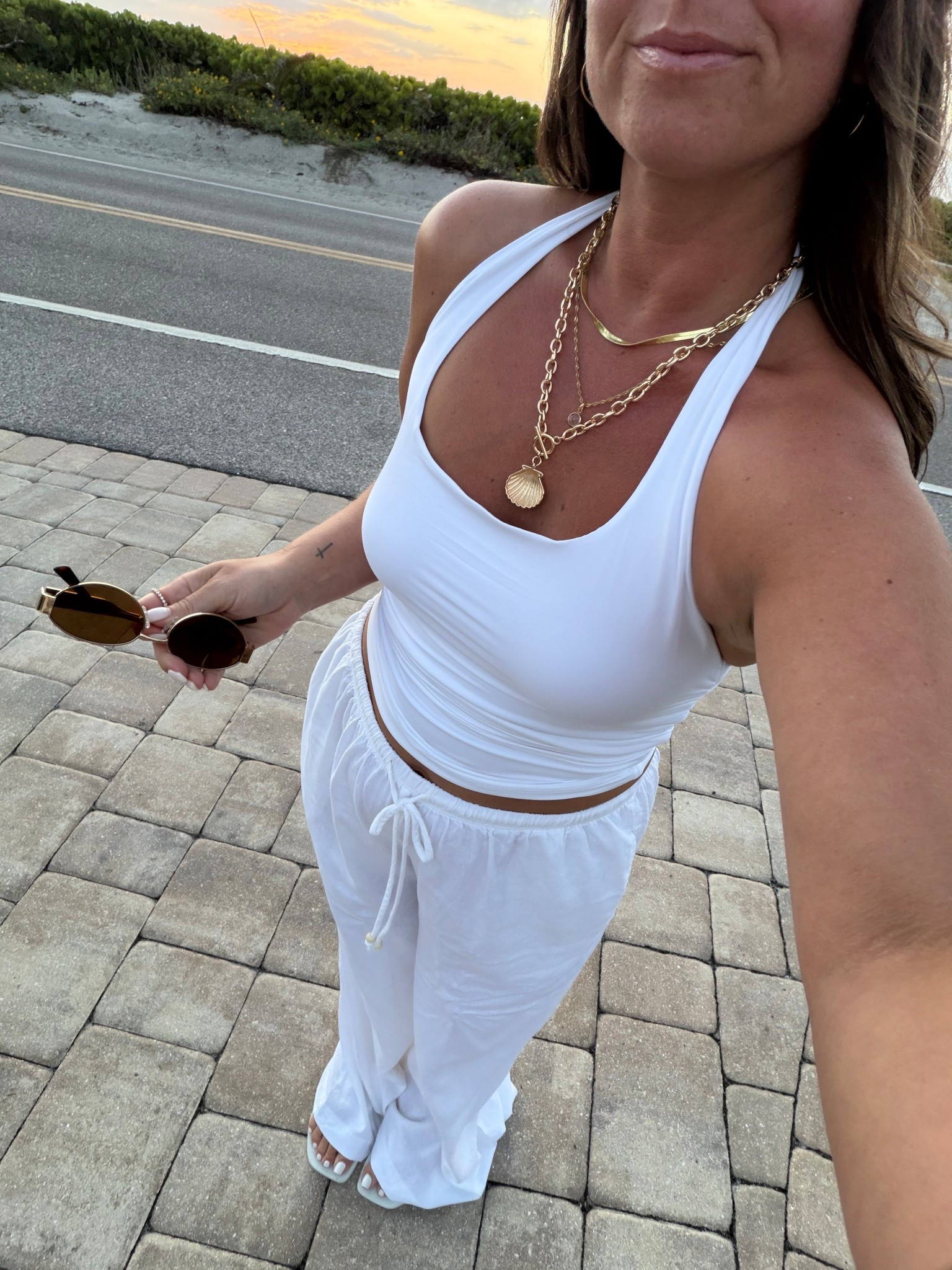 Linen pants + white halter top = best beach outfit 🥥🤍

#LTKTravel #LTKootd #LTKgrwm