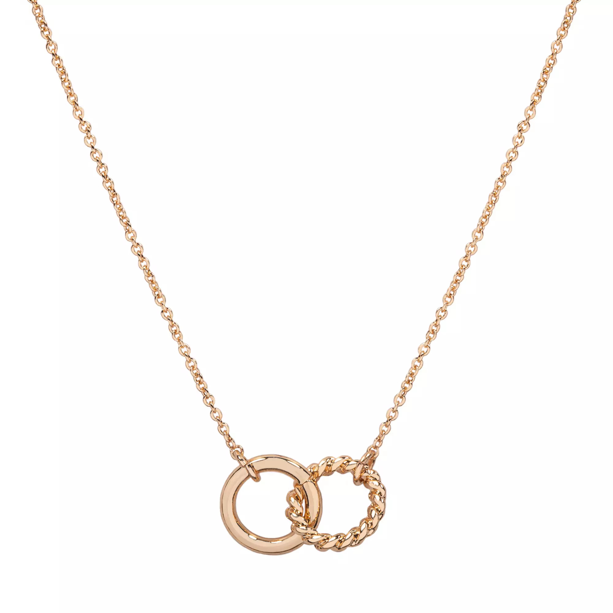 LC Lauren Conrad Gold Tone Interlocked Twisted Loop Pendant Necklace | Kohl's