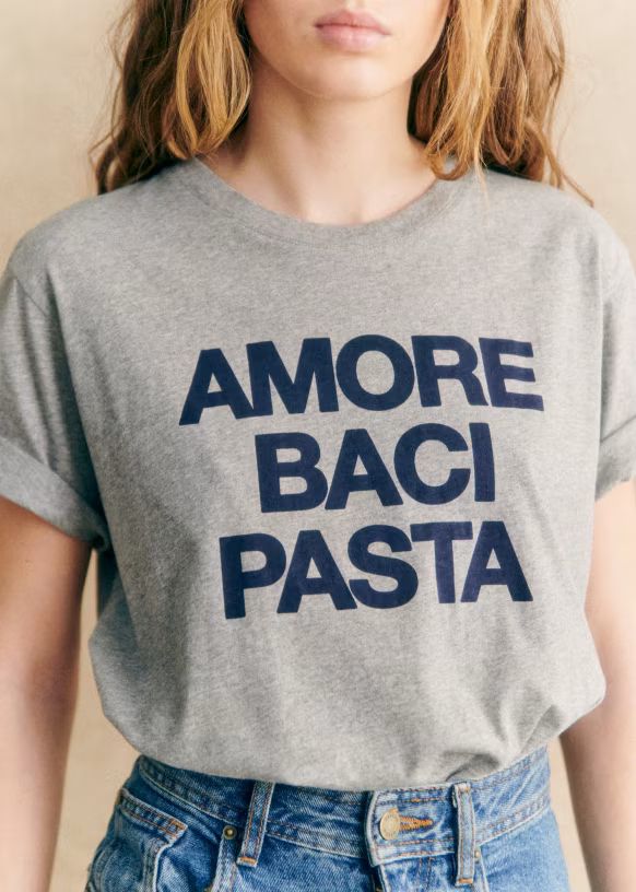 Amore Baci Pasta T-Shirt | Sezane Paris
