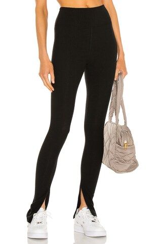 YEAR OF OURS 9 To 5 Slit Pant in Black from Revolve.com | Revolve Clothing (Global)