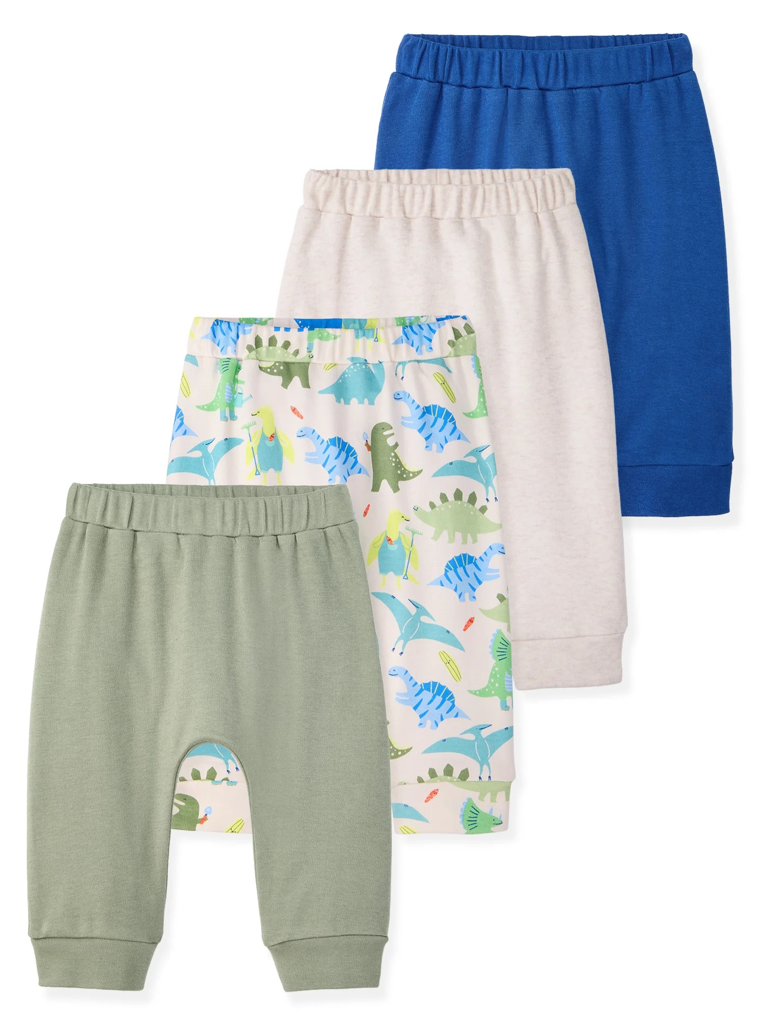 Garanimals Baby Boy Cotton Pull-On Joggers, Solids & Prints, 4-Pack, 0–24M | Walmart (US)