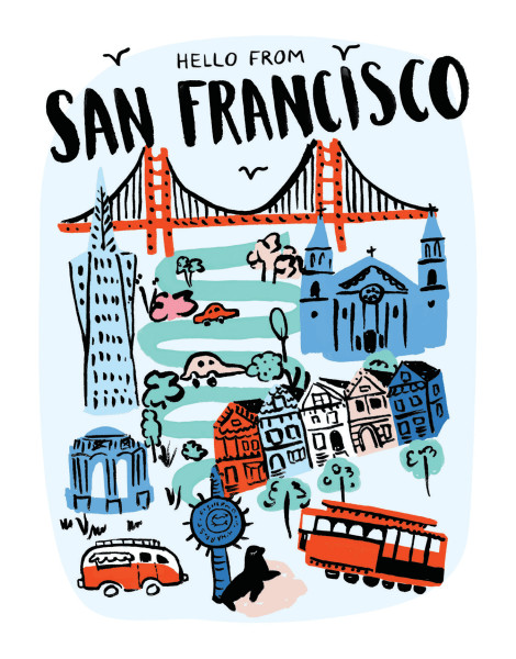 Favorite Places Greeting Cards | Postable