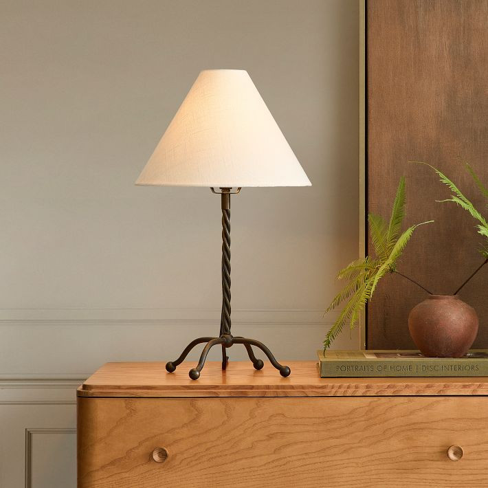 Pierce & Ward Twisted Metal Table Lamp (20") | West Elm (US)