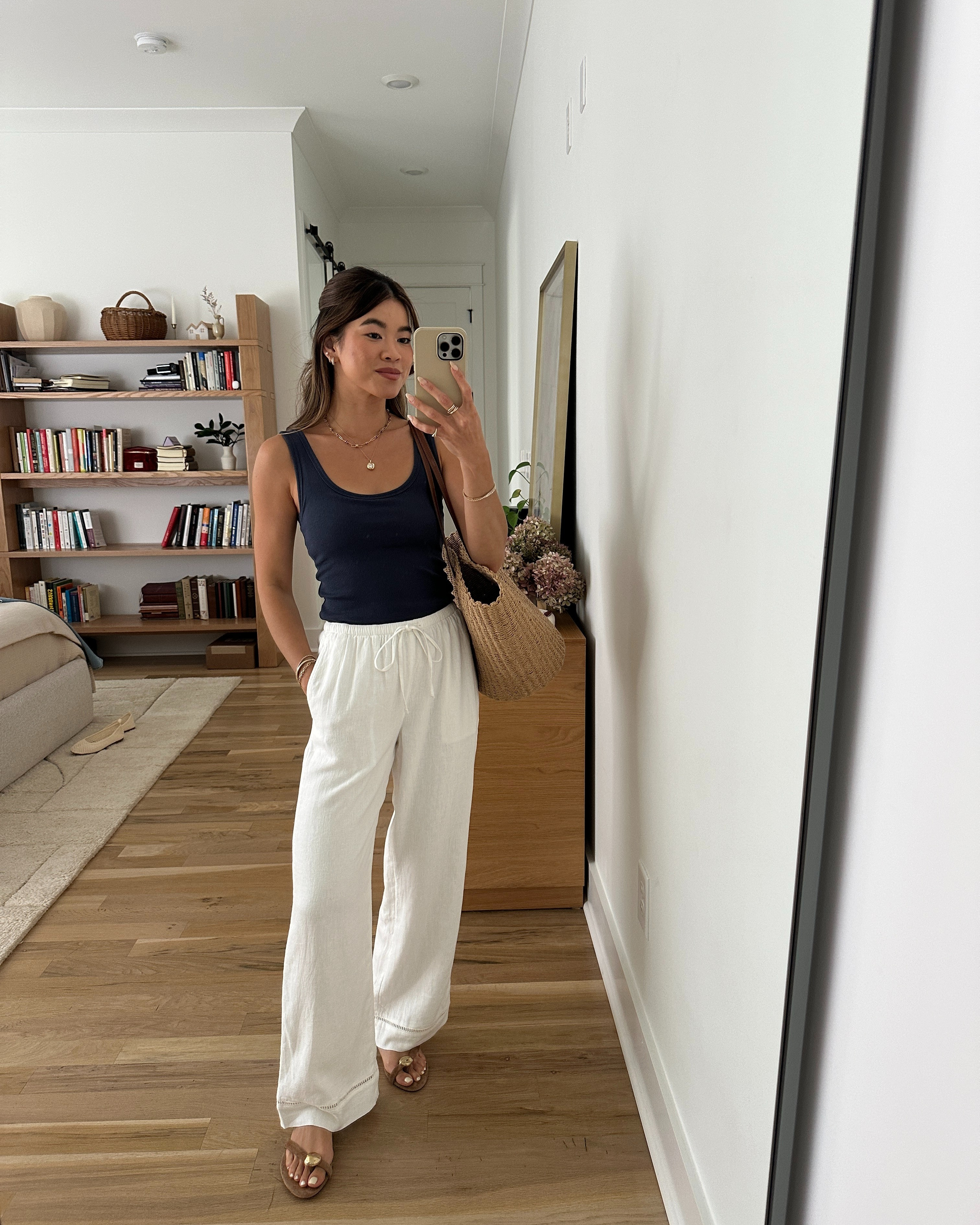 Super cute tank from @abercrombie! It comes in a bunch of different colors and has a built in bra.

Sizing info:
Abercrombie Bra-Free Ribbed Scoop Neck Tank (Size XS in Sapphire) 
Abercrombie Linen Blend Pull-On Pants (Size XXS short in White) 

Petite style, petite fashion, mom outfit, mom style, petite pants, petite outfit ideas, petite outfits, best pants for petite, petite comfy pants, spring style, spring outfits, beach outfits, vacation outfits, summer outfit, summer white pants, petite pull on pants, Abercrombie pants, tank top, summer tank, bra free tank

#LTKootd #LTKSeasonal #LTKPetite