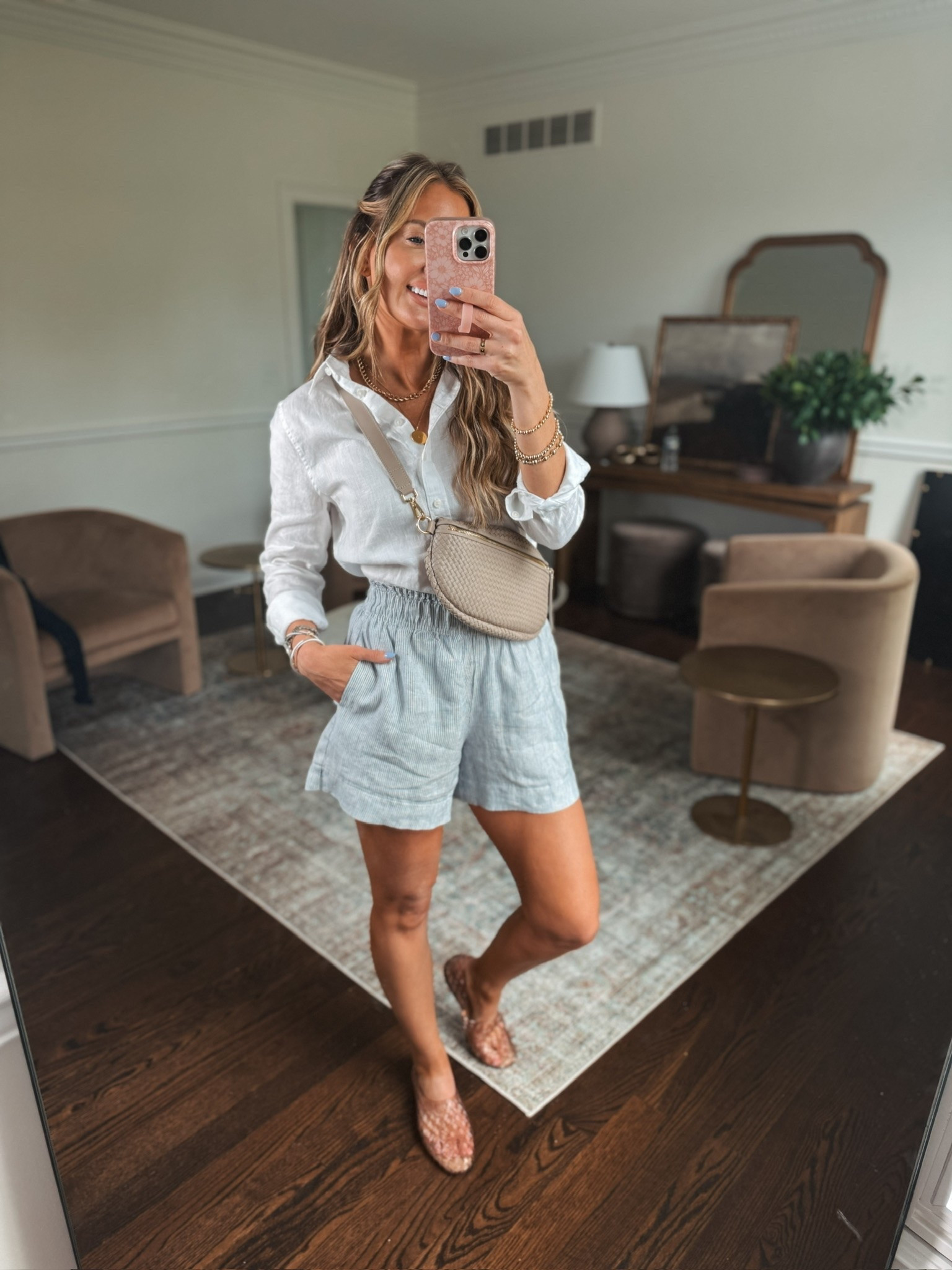 This linen top and drawstring shorts is such a classic look for summer. The quality of these pieces from Quince are 💯 and the crossbody fits everything I need  for myself and the kiddos! ⭐️

#LTKootd #LTKgrwm #LTKmomlife