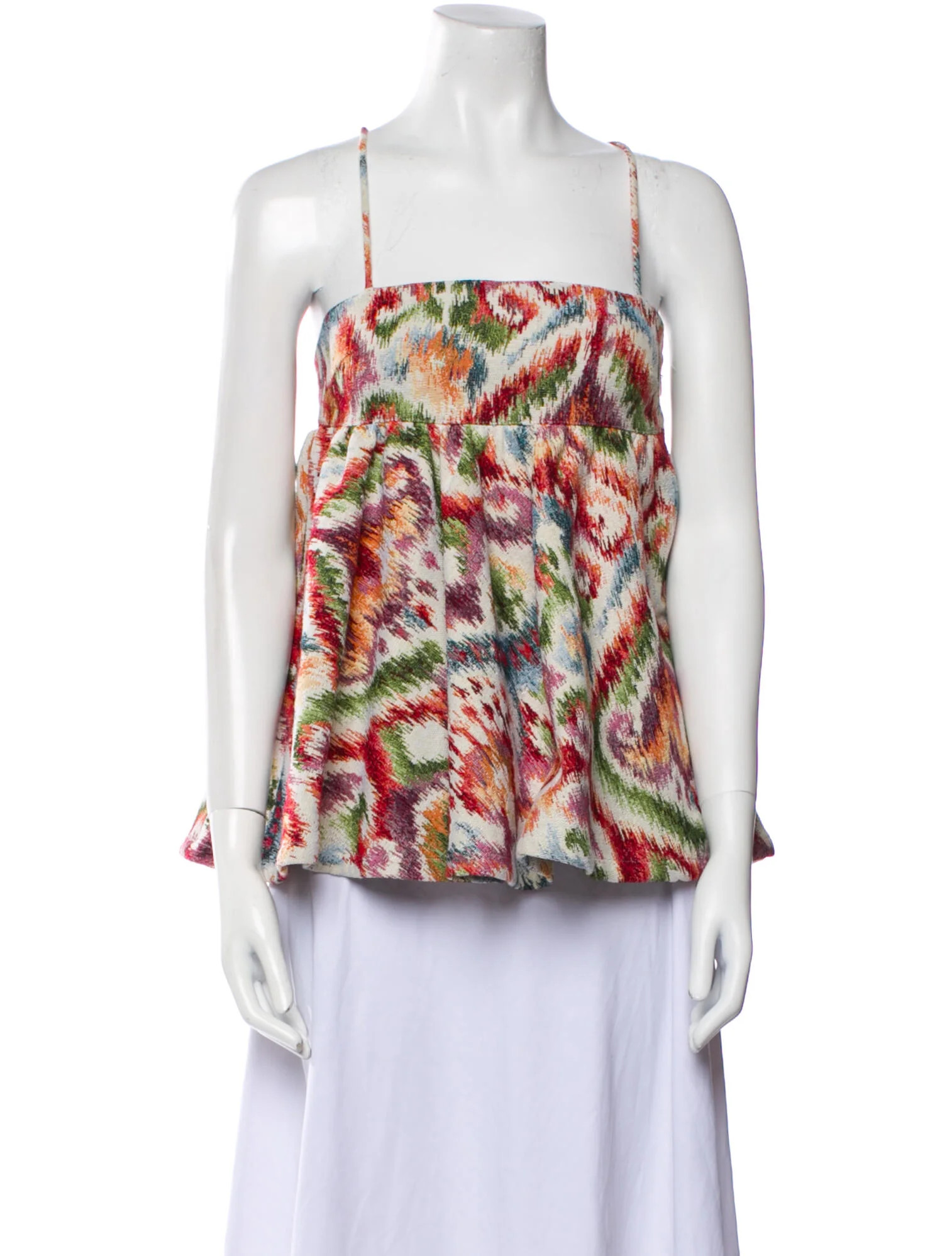 Printed Square Neckline Blouse | The RealReal