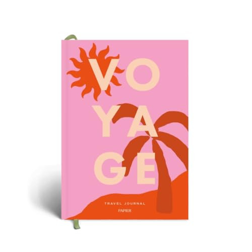 Papier Voyage Travel Journal - Hardcover | Blank Space For 6 Journeys | Packing Guide & List, Itinerary Planner, Journaling & Trip Highlight Space | Travel Games | Country List & Colur-In World Map | Amazon (US)