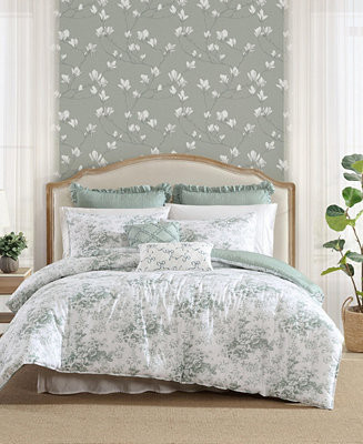 Toile Delight Reversible 7-Pc. Comforter Set, King | Macy's