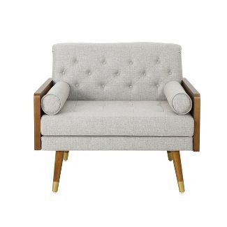 Frankie Mid Century Modern Club Chair Beige - Christopher Knight Home | Target