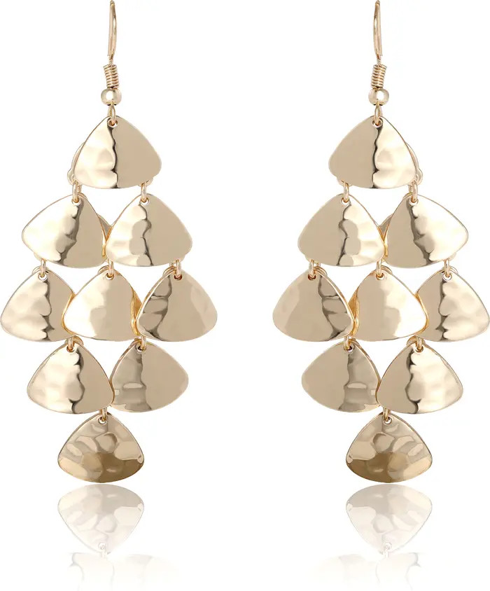 BCBGeneration Layered Triangle Drop Earrings | Nordstrom